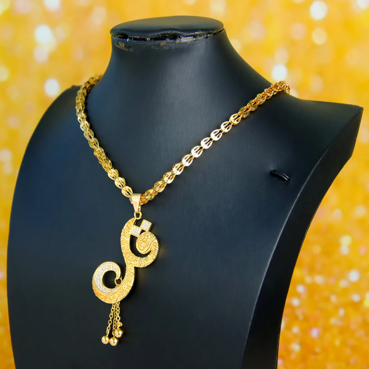 Necklace 21k Gold Plated Luxury Wedding Party set