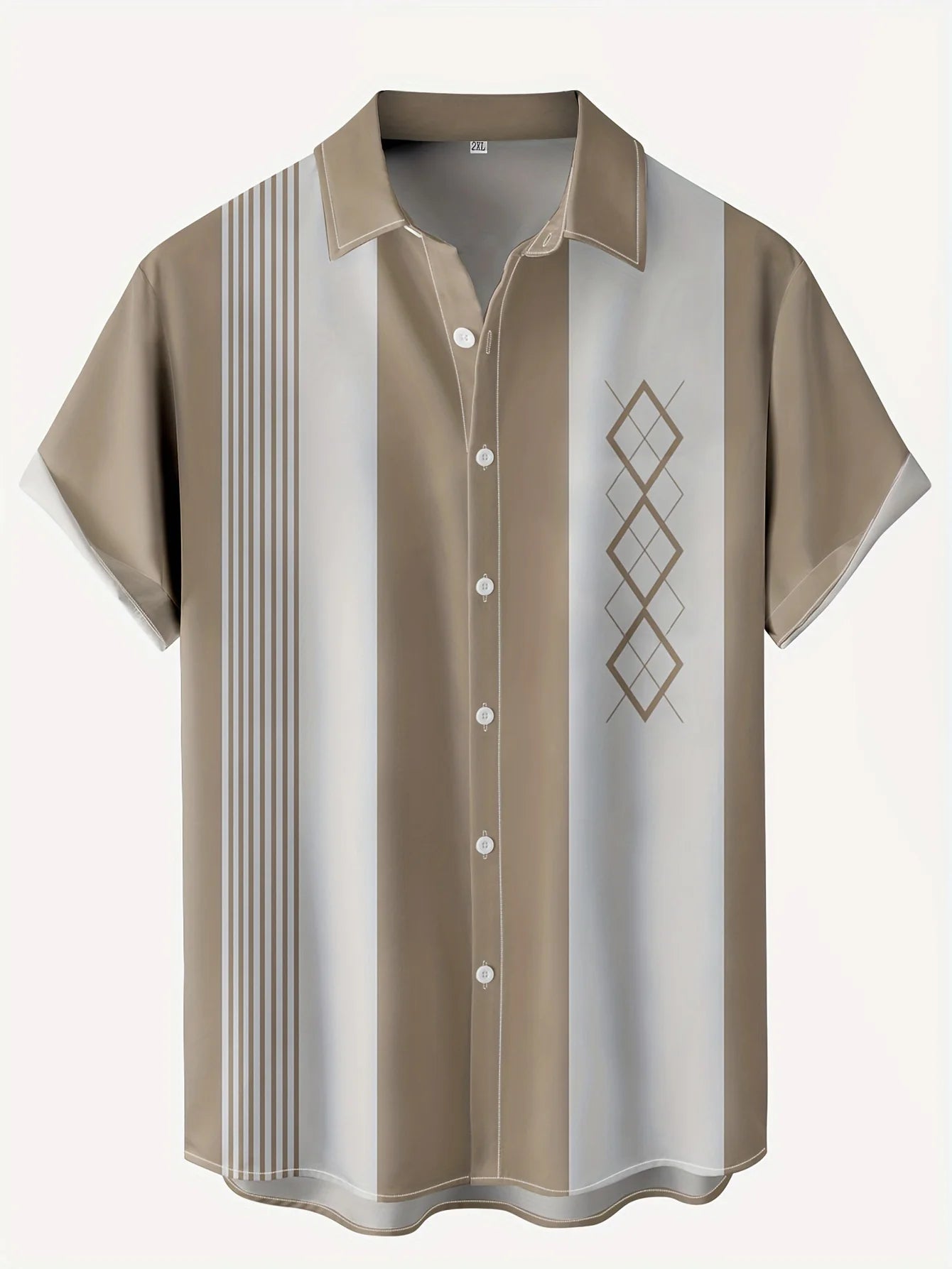 Mix Beautiful Colour Short Sleeve Tops Beach Party Plaid For Men's