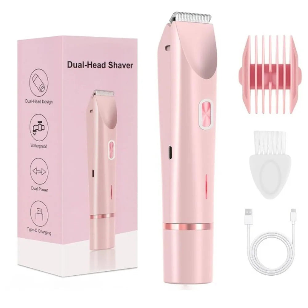 Electric Shaver for Women Bikini Legs Underarm Pubic Hairs Rechargeable And Detachable Head