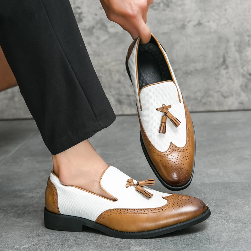 Leather Moccasins Comfortable For Wedding and Office Designer Shoes
