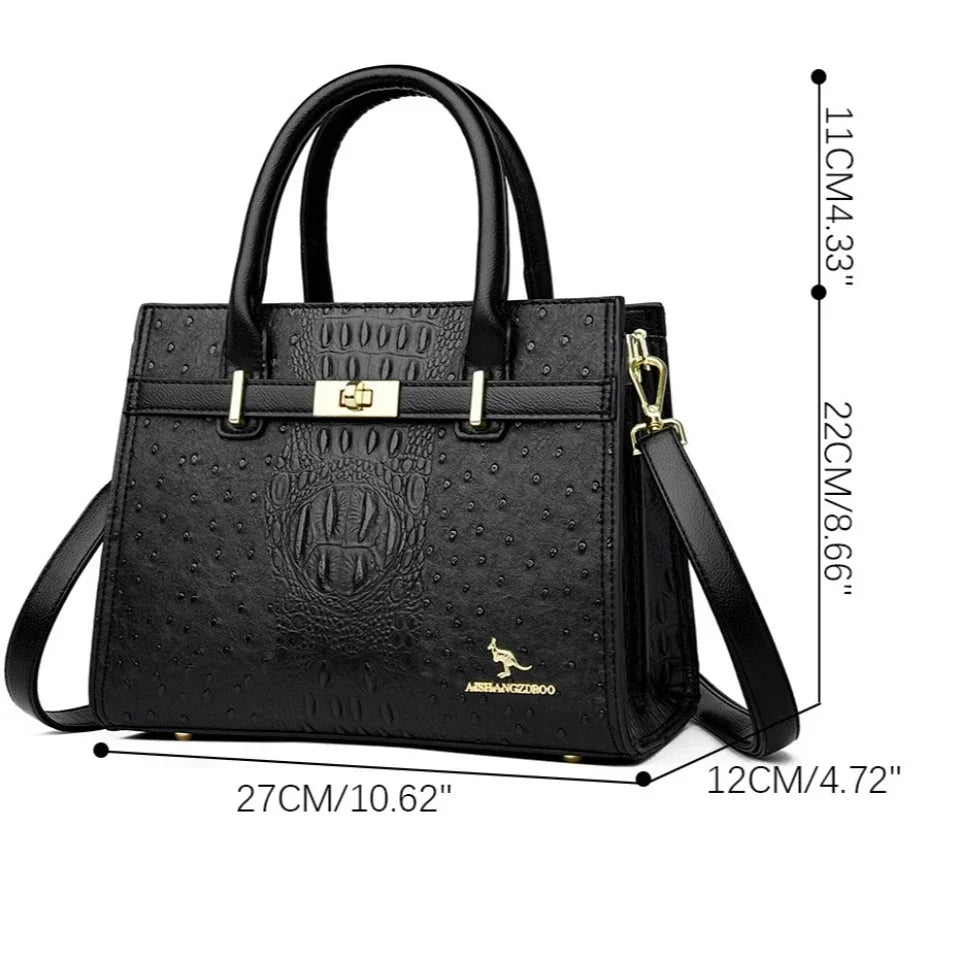 Shoulder Bag Soft Leather Designer Handbag With Large Capacity