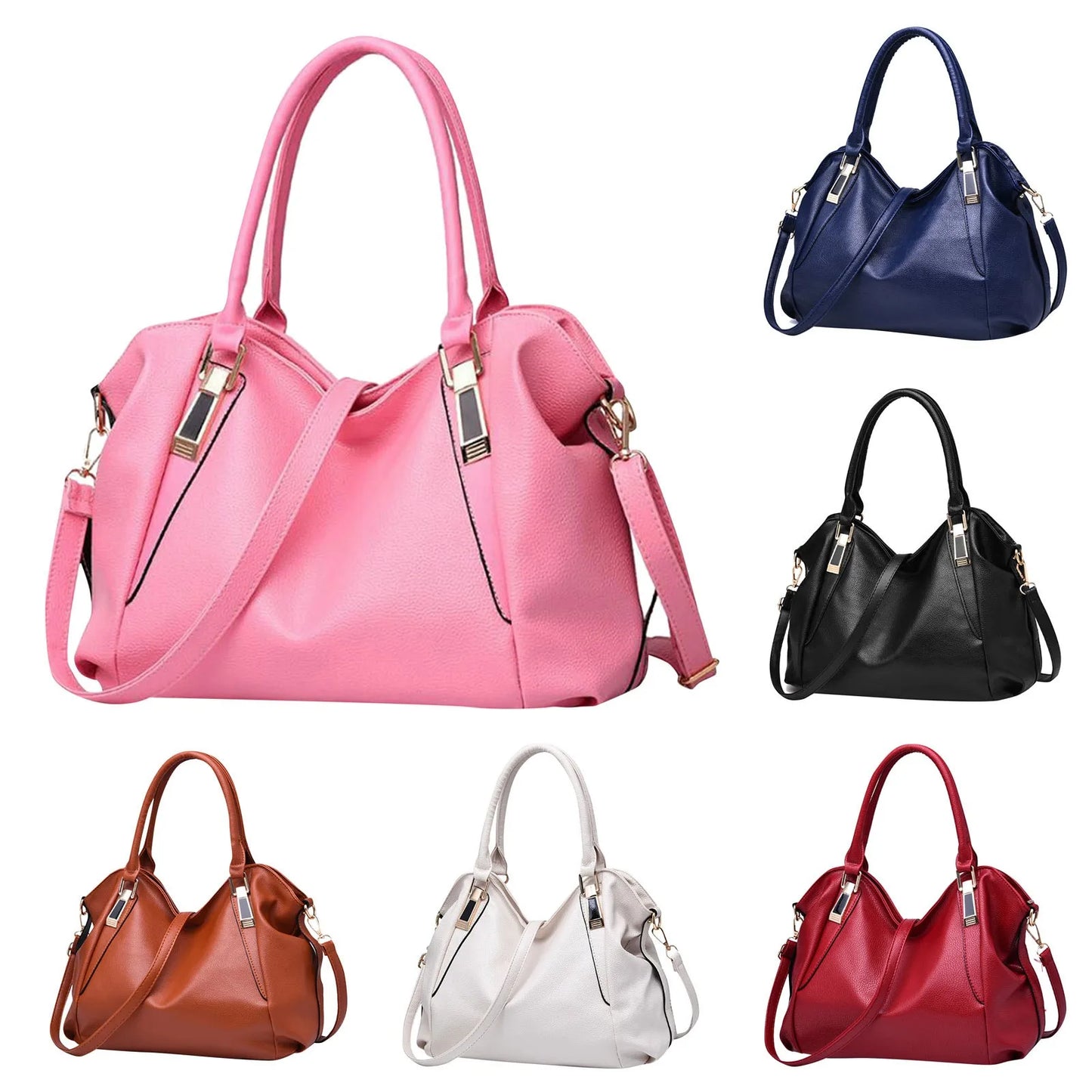 Soft Leather Handbag Large Capacity Women'S Bag One Shoulder Crossbody Bag