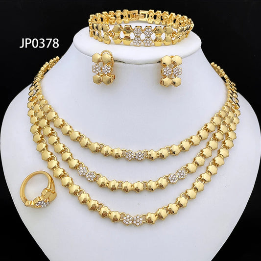 Gold Color Necklace Sets For Women