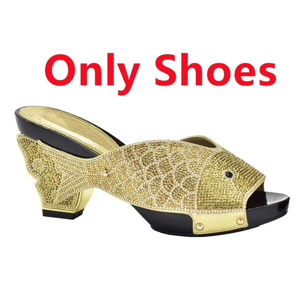 Matching Shoes and Bag Set for Wedding  Women Shoes and Bag Set