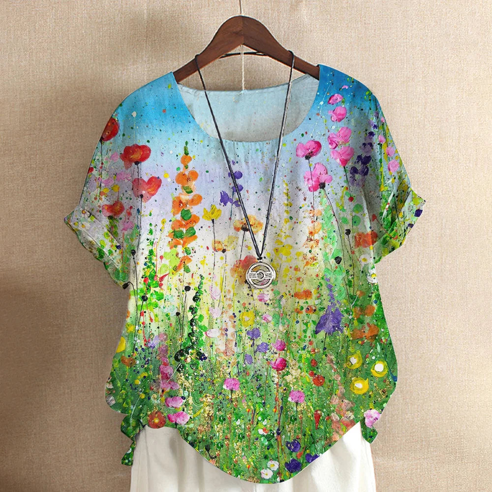 Tops Fashion Pullover Ladies Tees For Summer