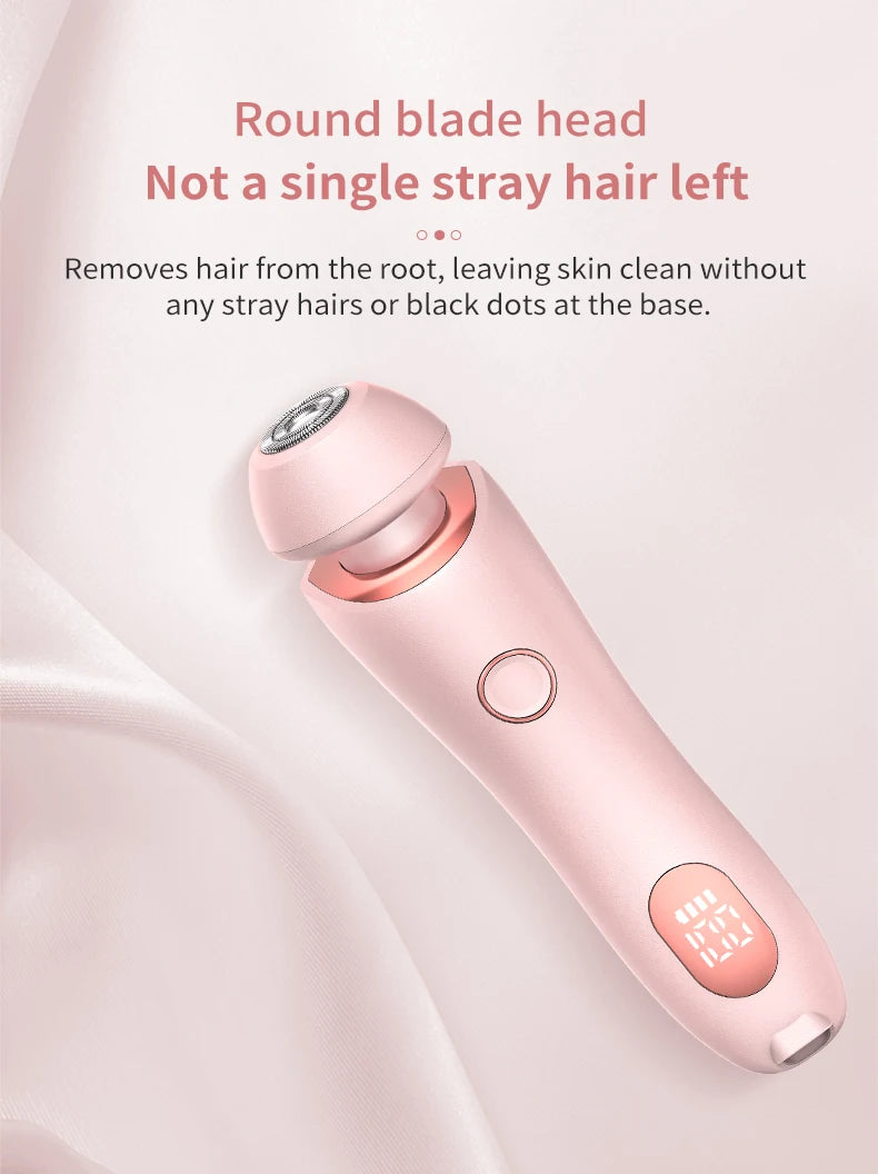 Portable Waterproof 2 In 1 Painless Shaving For Lady Private Part Hair Shaver Trimmer