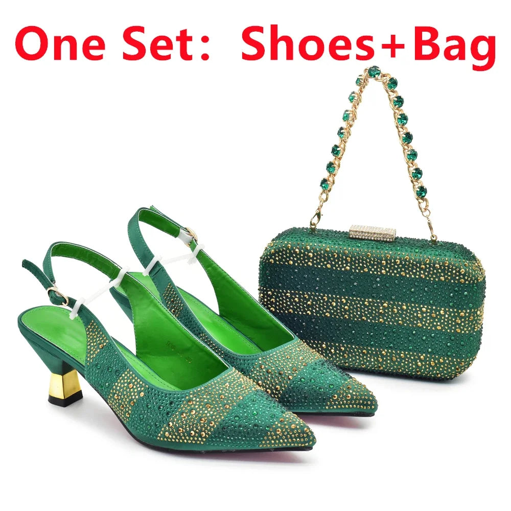 Shoe and Bags Set for Wedding Women Shoes and Bags