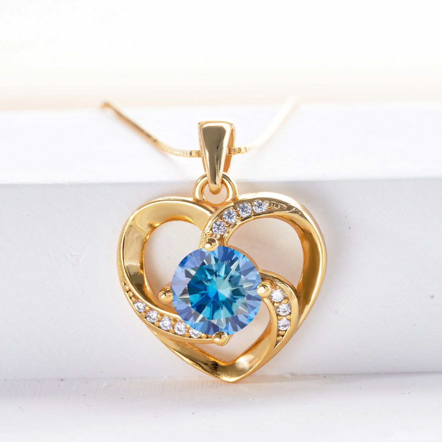 Gold Plated Classic Heart Pendant Necklace