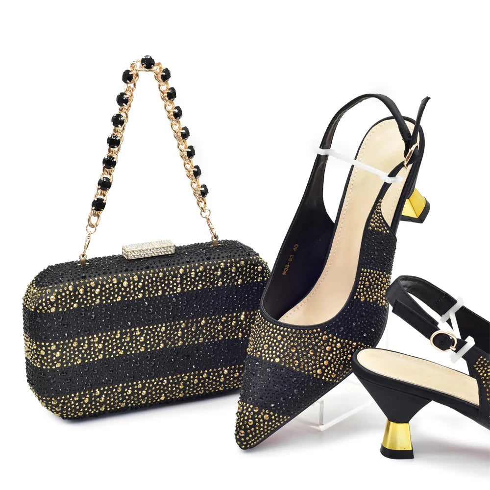Shoe and Bags Set for Wedding Women Shoes and Bags