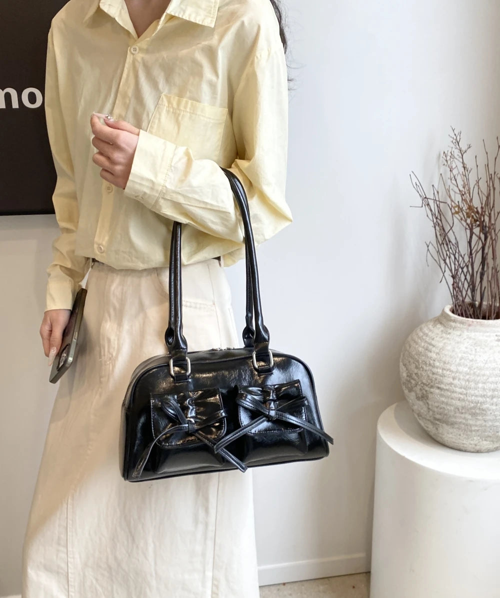 Shoulder Bags with  Big Capacity Commuter Mini Boston Underarm Luxury Designer Handbag