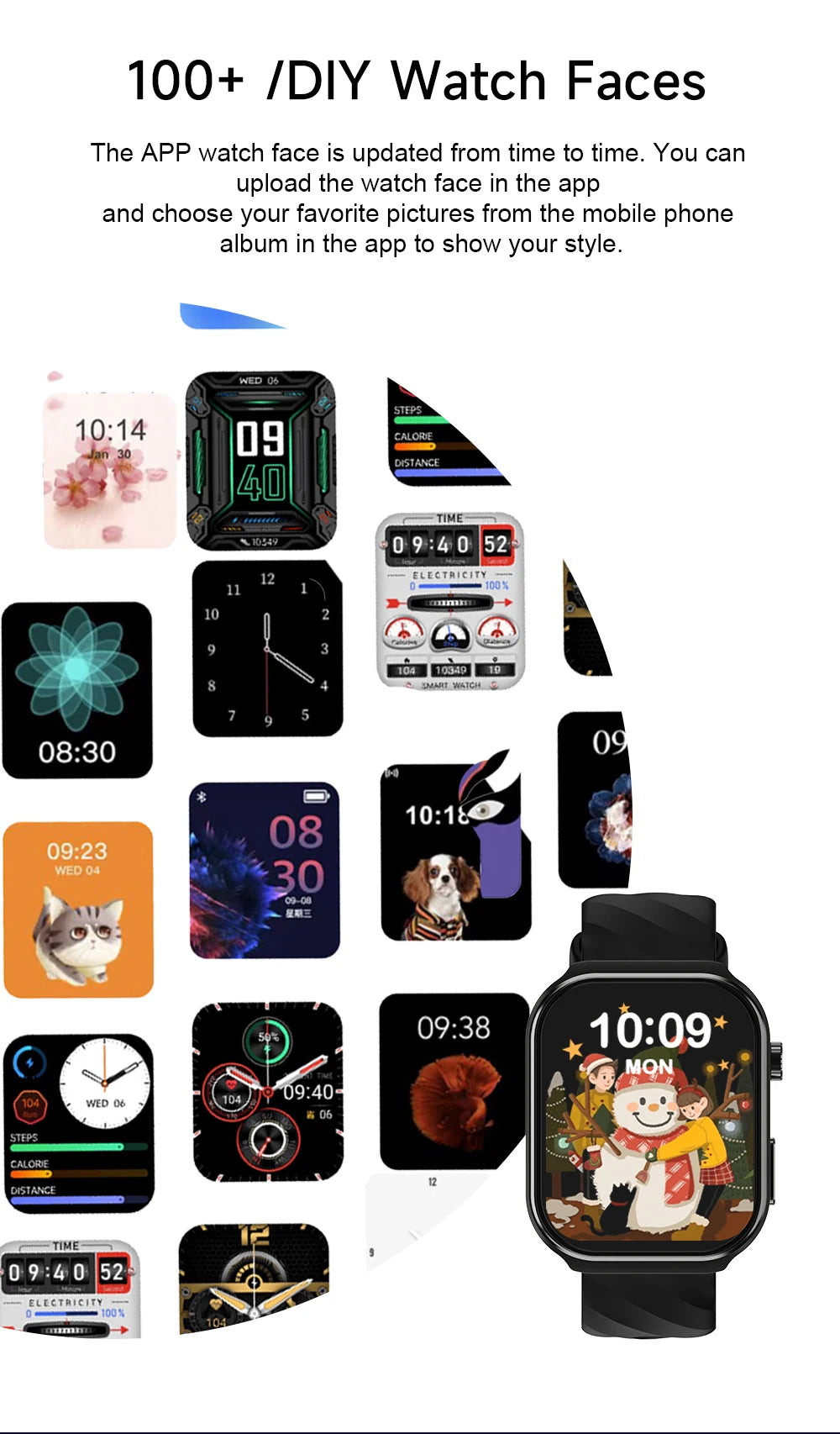 LIGE New AI Healthy Diagnosis Blood Lipids Uric Acid Smart Watch 2.2" Curved Screen Voice Bluetooth Call Health Smartwatch