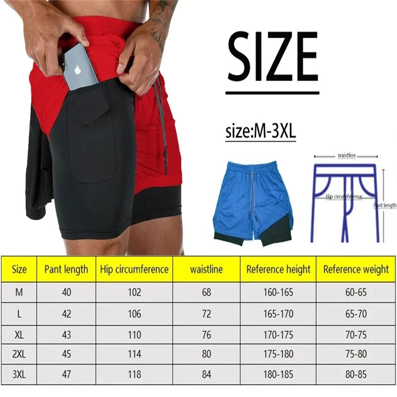 Men's Trousers Outdoor Running  Padel Sport Shorts  Breathable Tennis Quick-Drying BadmintonSportwear