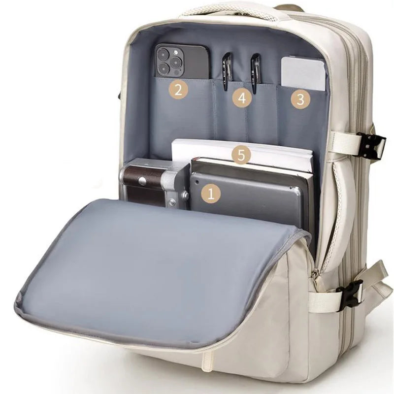 Travel Backpack 46x30x20 Cabin Waterproof And Laptop Space