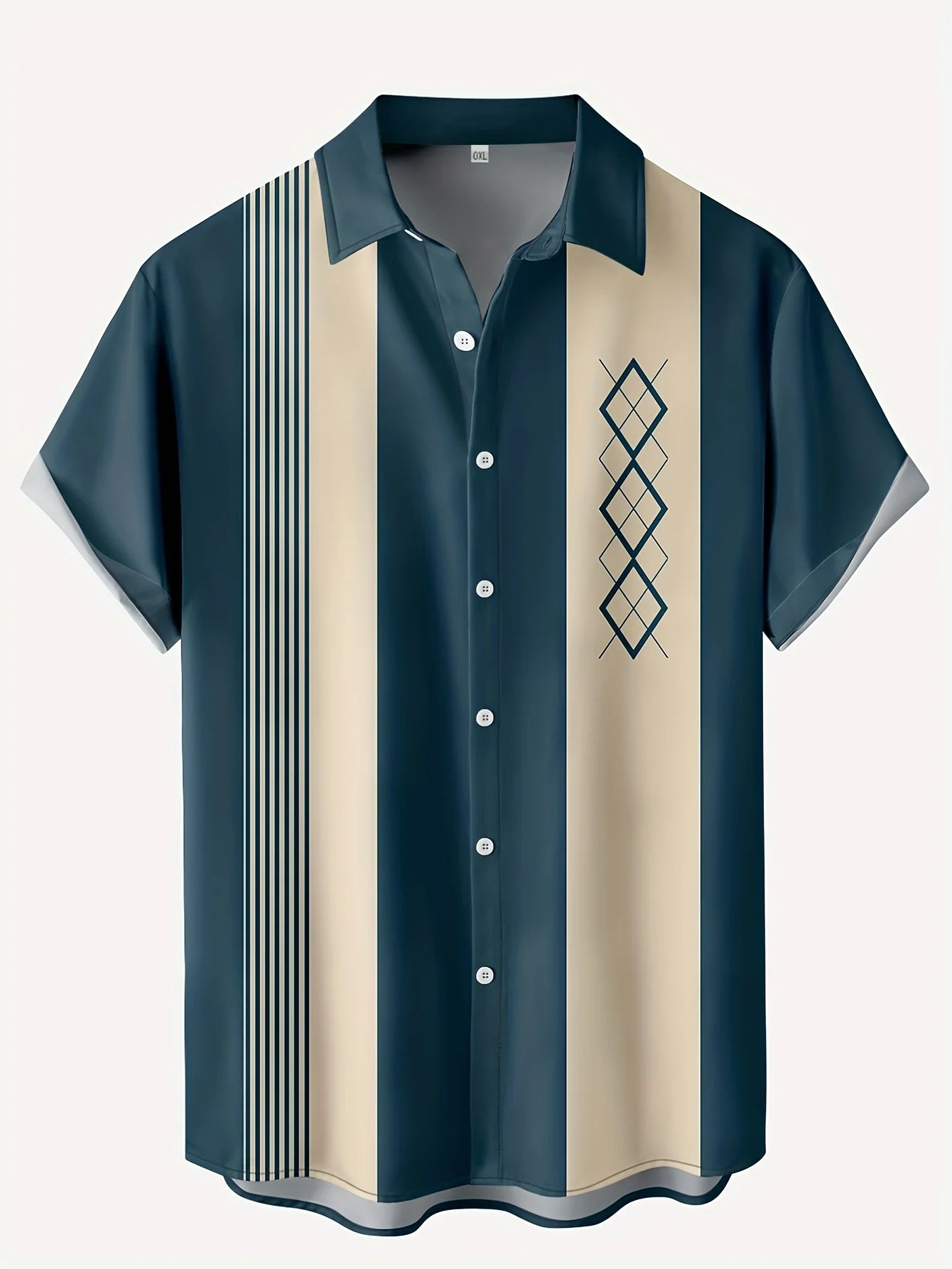 Mix Beautiful Colour Short Sleeve Tops Beach Party Plaid For Men's
