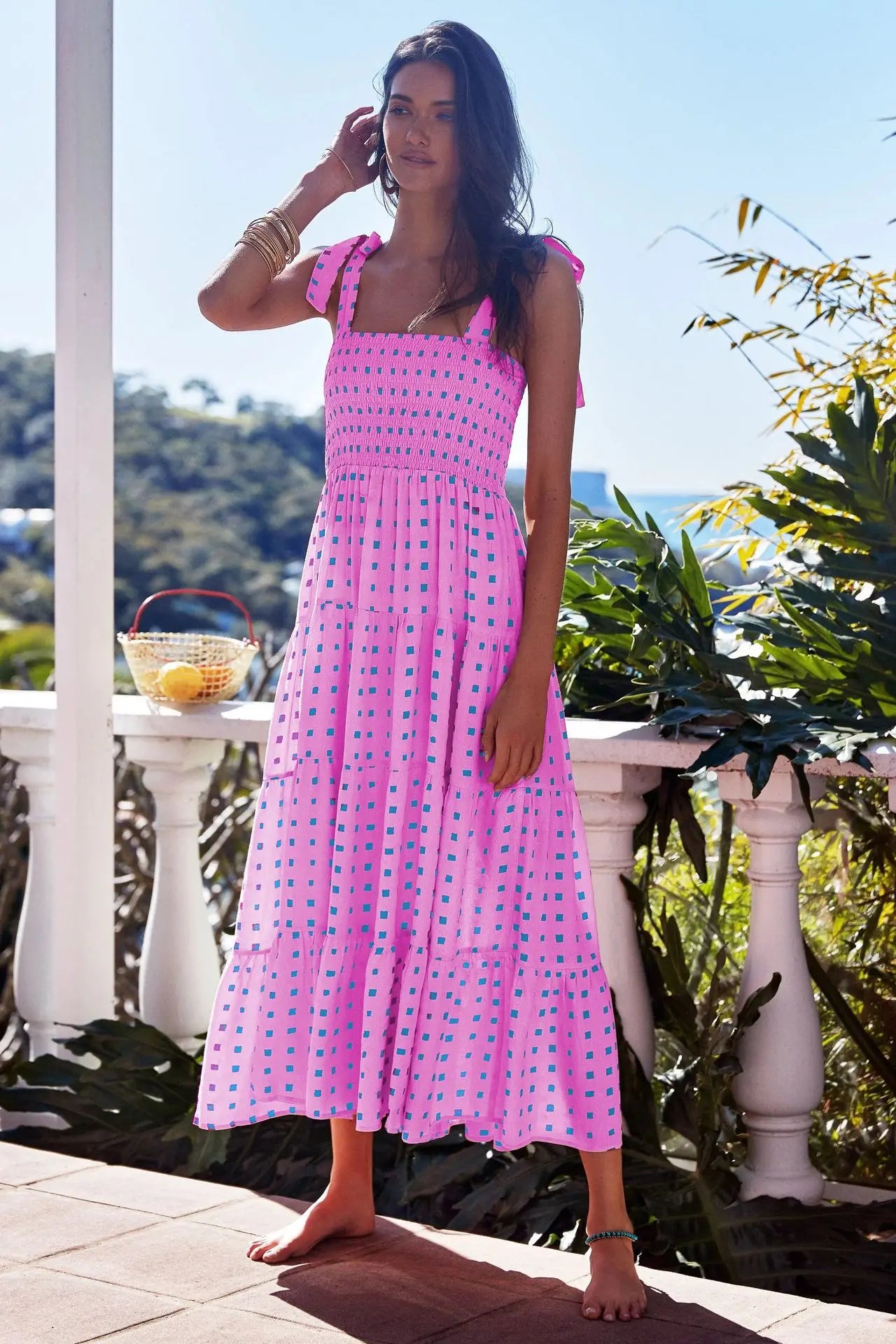 Sexy Sleeveless Hot Girl Strap Long Casual Comfortable Dress For Women