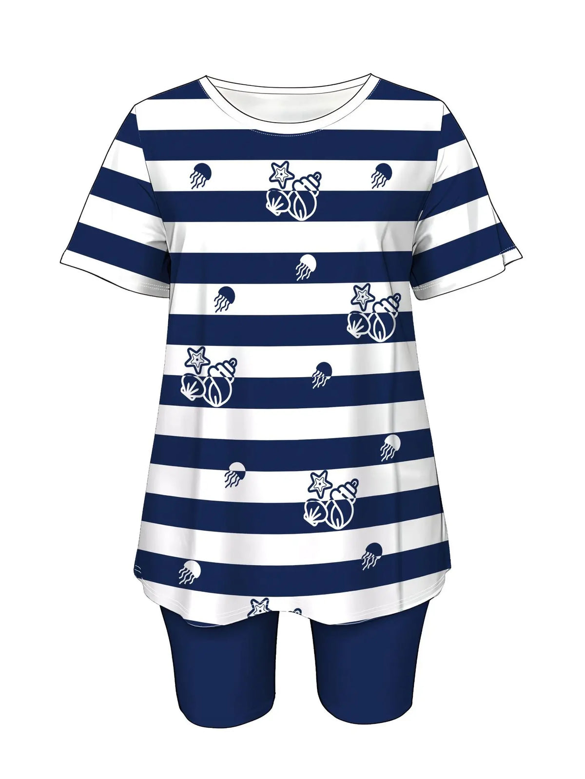 Short Sleeve Fashion Casual Set Women's Comfortable Outdoor Home All-match Shorts Set