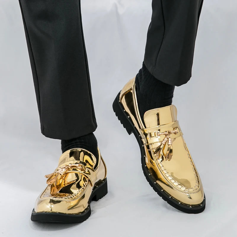 Loafers Tassel Fashion  Leather Casual Shoes for Men