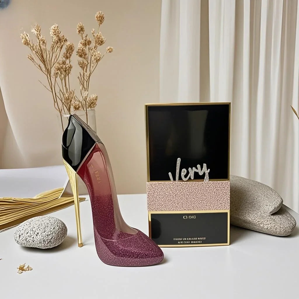New Women's Luxury Floral Elegant High Heel Bottle Design Lasting Fragrance Sexy spray And Deodorant perfume