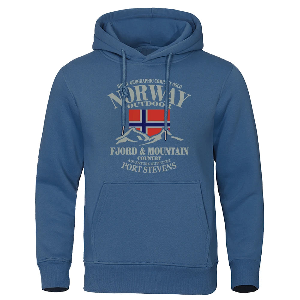 Norway FjordFashion High Quality Hoody Oversize Casual Mountain Hoodies For Men And Women