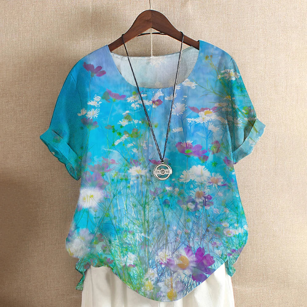 Tops Fashion Pullover Ladies Tees For Summer
