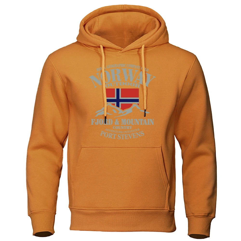 Norway FjordFashion High Quality Hoody Oversize Casual Mountain Hoodies For Men And Women