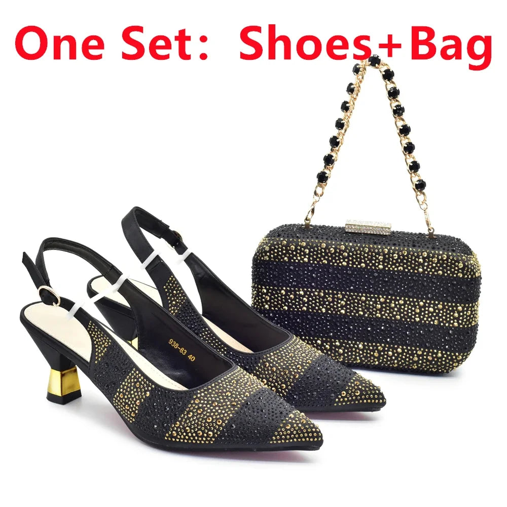 Shoe and Bags Set for Wedding Women Shoes and Bags