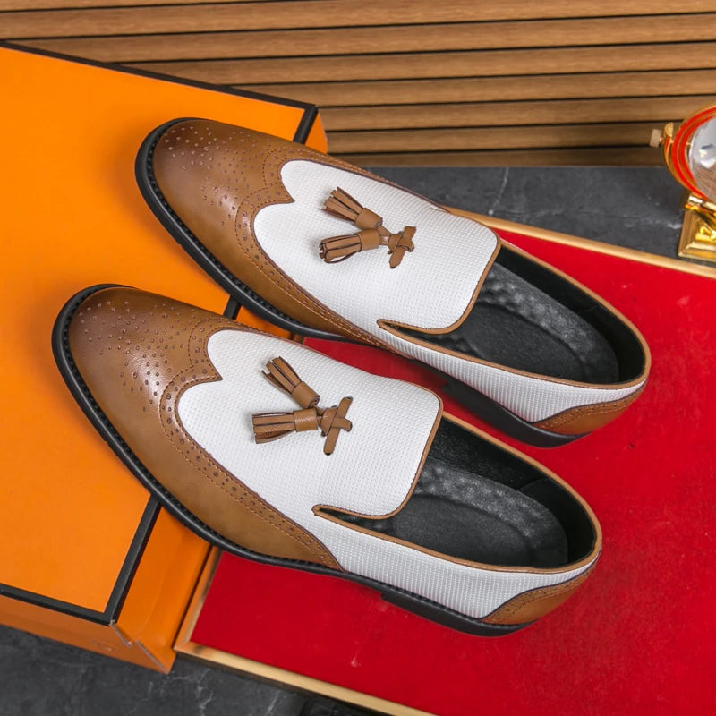 Leather Moccasins Comfortable For Wedding and Office Designer Shoes