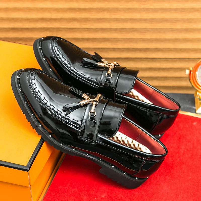 Loafers Tassel Fashion  Leather Casual Shoes for Men