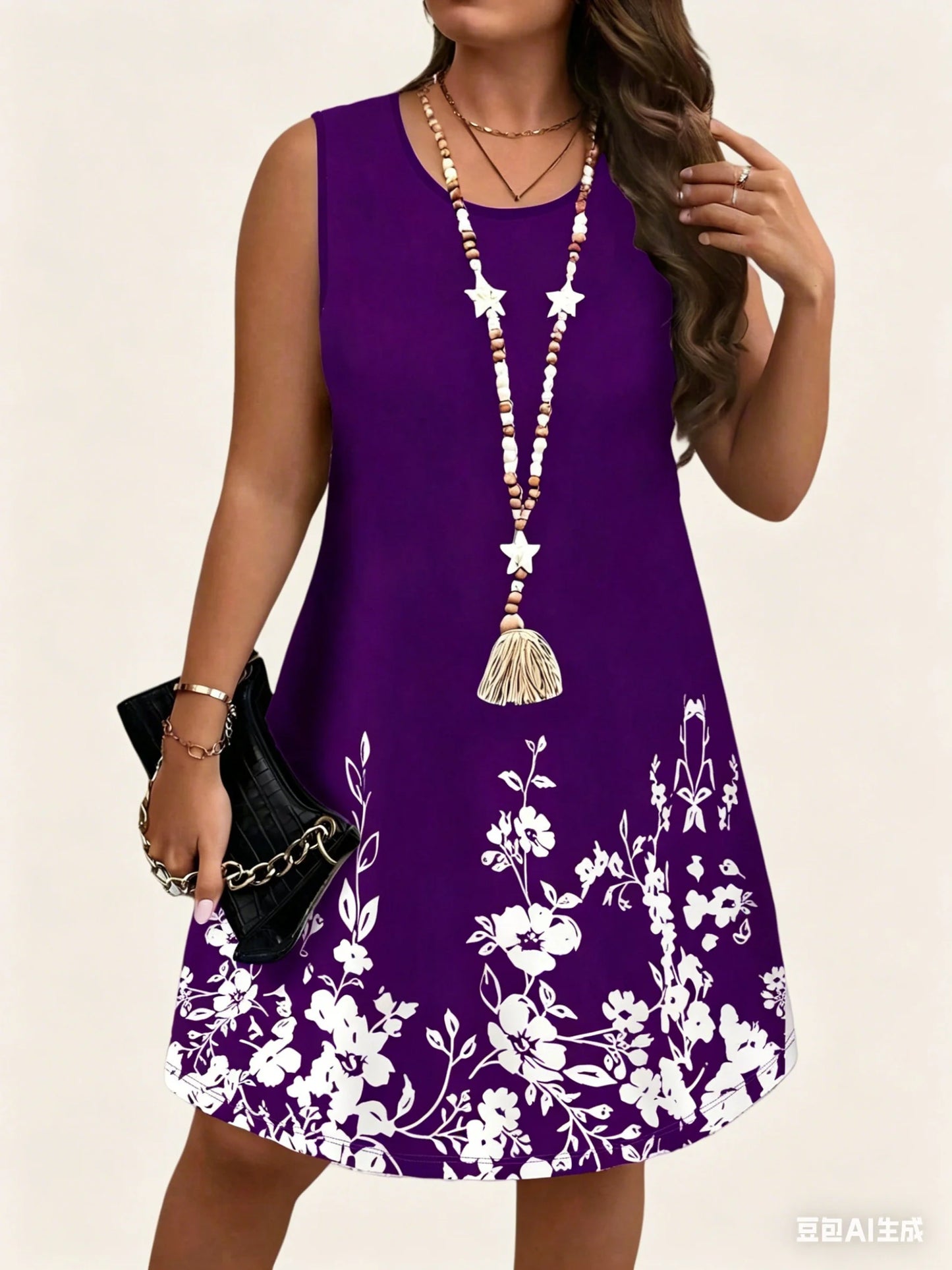 Summer Floral Oversized Female Clothing Dress