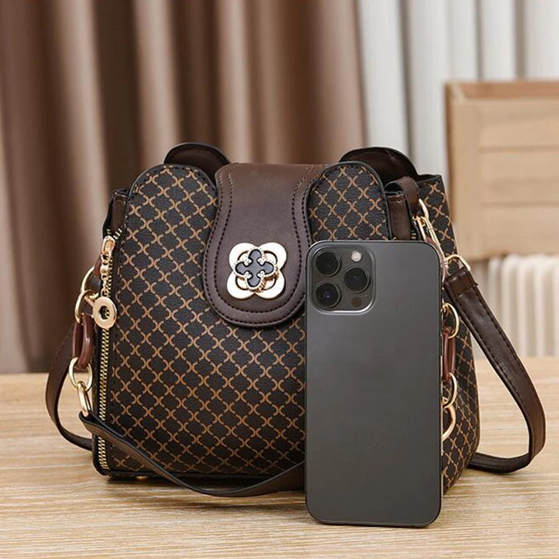 Luxury Design Bucket Shoulder Crossbody and Large Capacity Single Shoulder Straddle Bag
