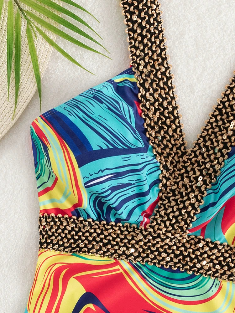 One Piece Swimsuit  Backless Hollow Summer Bathing Suit