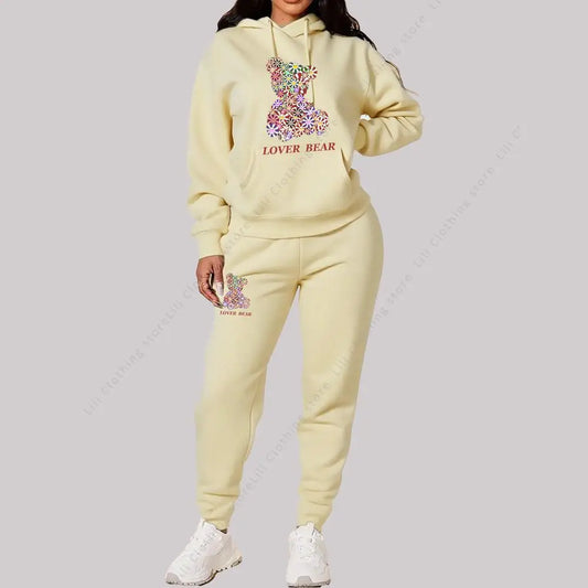 Women's Sets Hoodies  Outfits Sportswear Trend Ladies Tracksuit