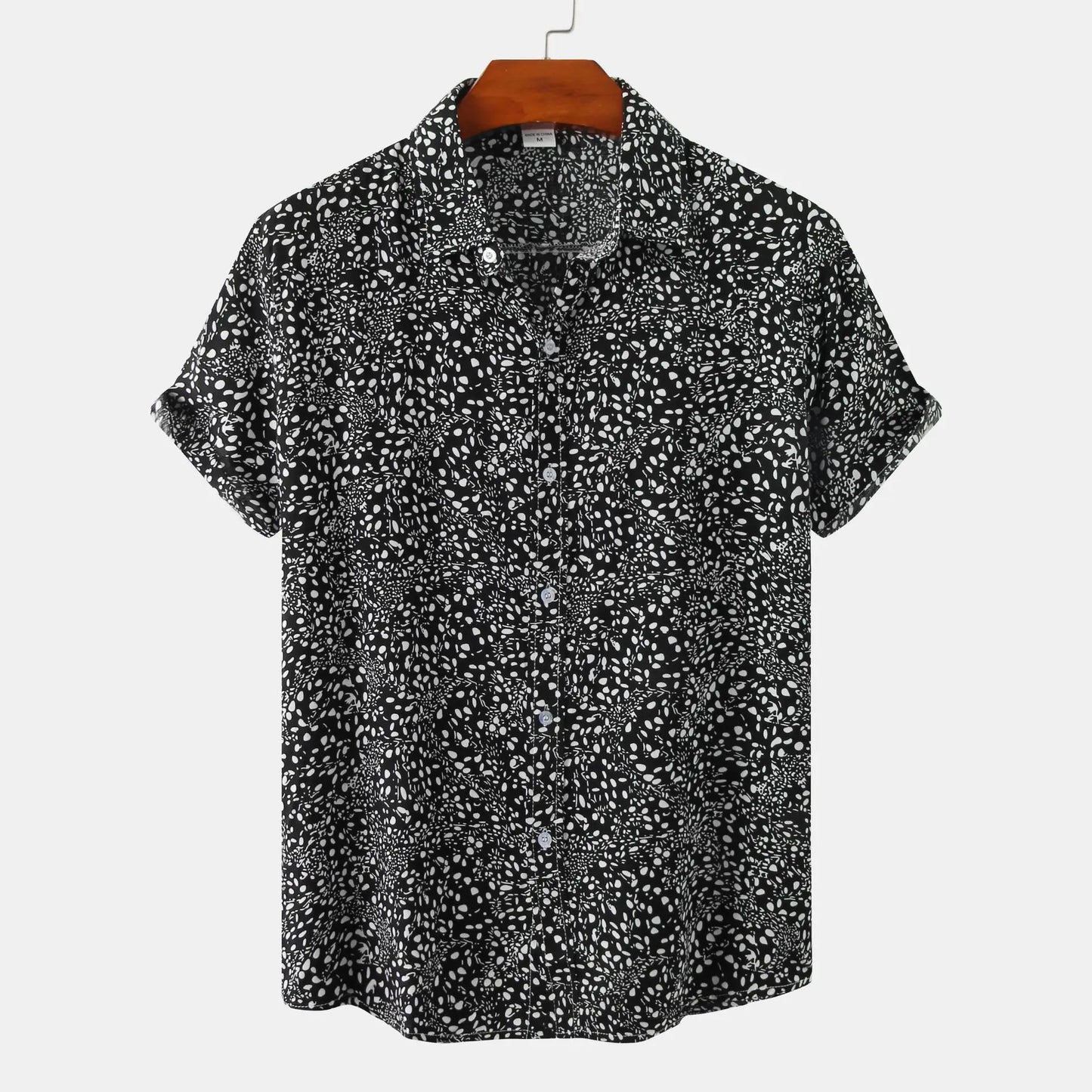 Summer  Fashion Social Beach Style Men Short Sleeve