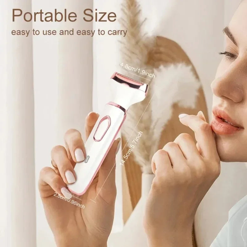 Electric Shaver for Intimate Care of Women's 4in1 Armpit Hair Private Area Pubic Hair Trimmer