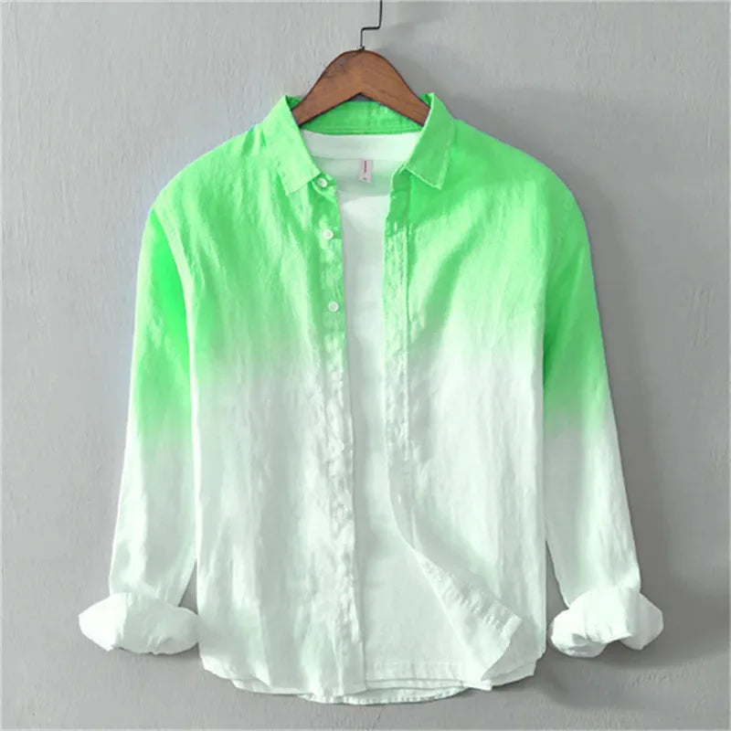 Spring and Autumn Shirt Casual Long Sleeve Collar Shirt
