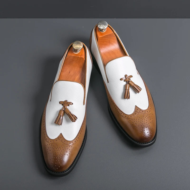 Leather Moccasins Comfortable For Wedding and Office Designer Shoes
