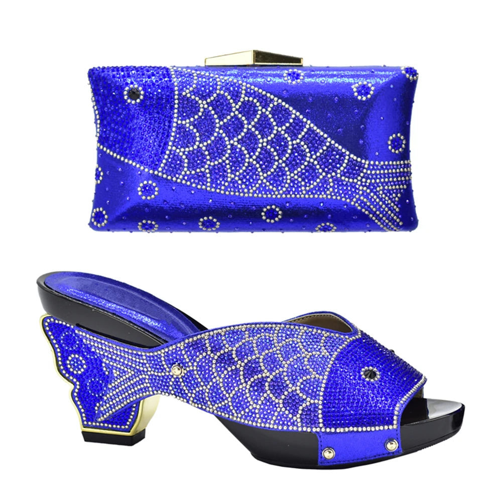 Matching Shoes and Bag Set for Wedding  Women Shoes and Bag Set