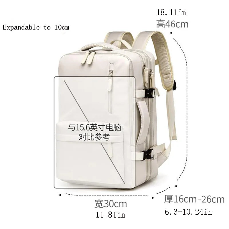 Travel Backpack 46x30x20 Cabin Waterproof And Laptop Space