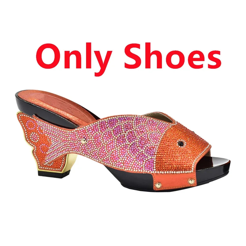 Matching Shoes and Bag Set for Wedding  Women Shoes and Bag Set