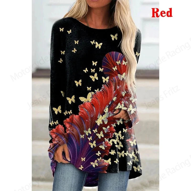 Lady Long Sleeve T shirt Breathable Tshirt