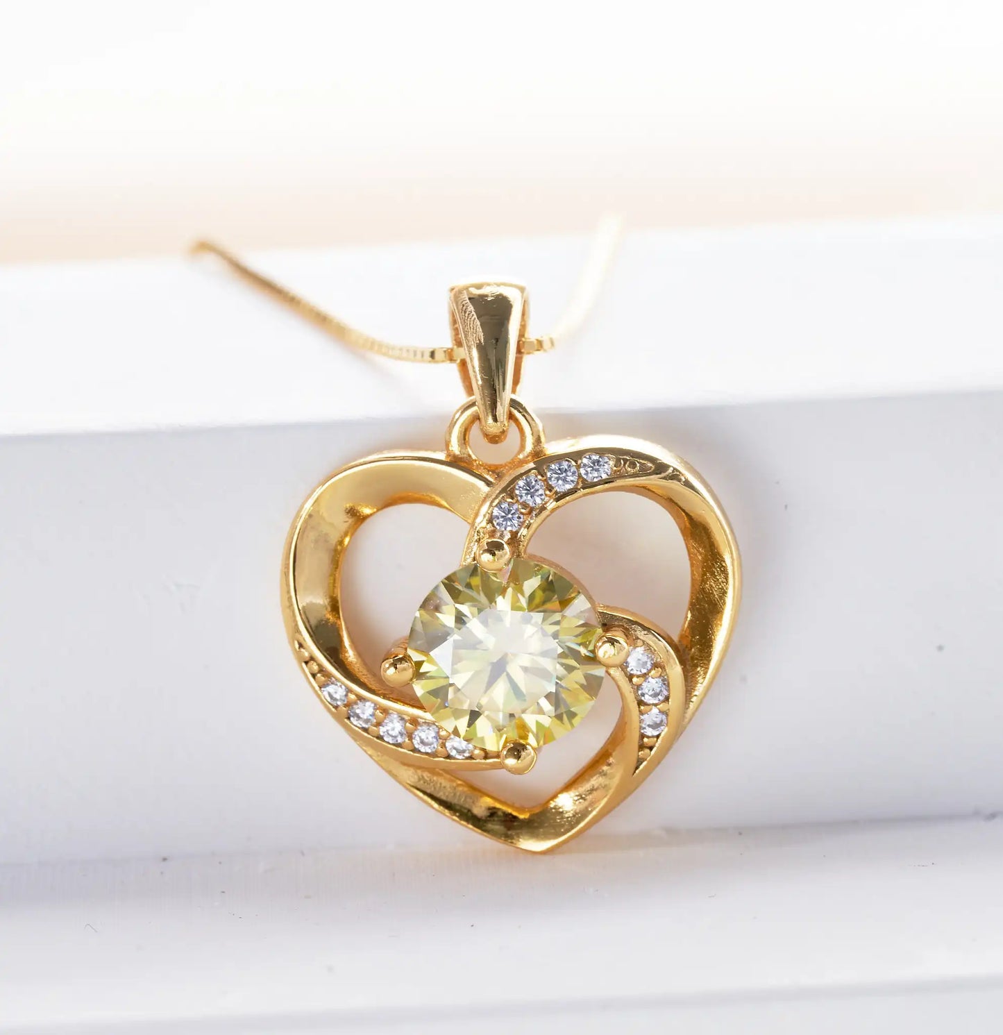 Gold Plated Classic Heart Pendant Necklace
