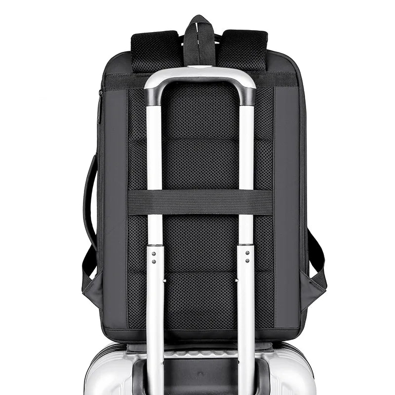 Men Business Commuting Backpack Multifunctional Waterproof Computer Bag