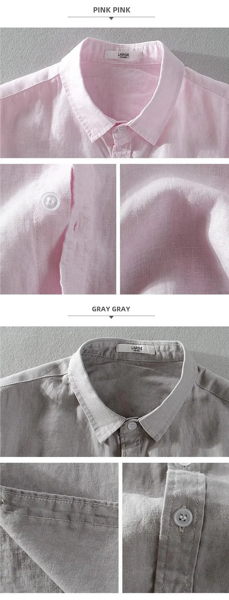 Pure Linen Short Sleeve Shirt For Men