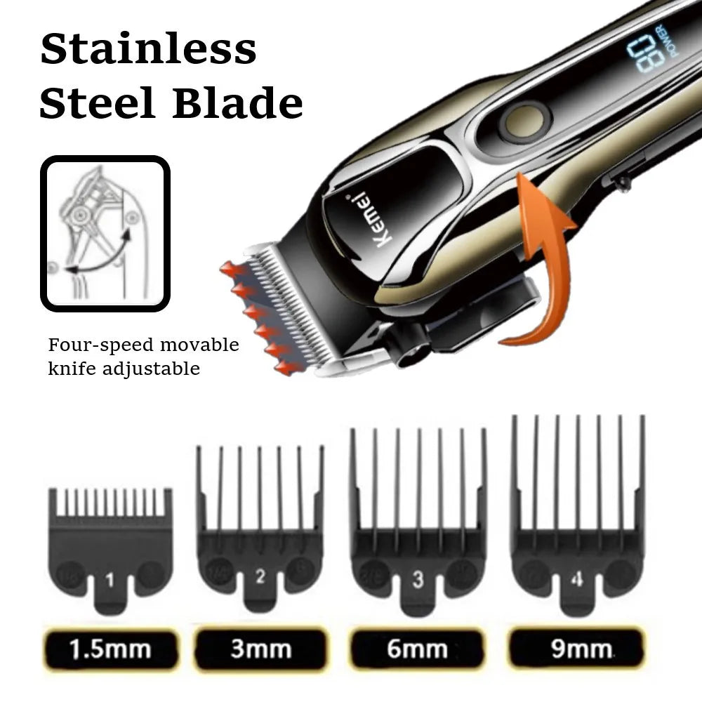 Clipper Electric Hair Trimmer for men Electric shaver professional Men's Hair cutting machine Wireless