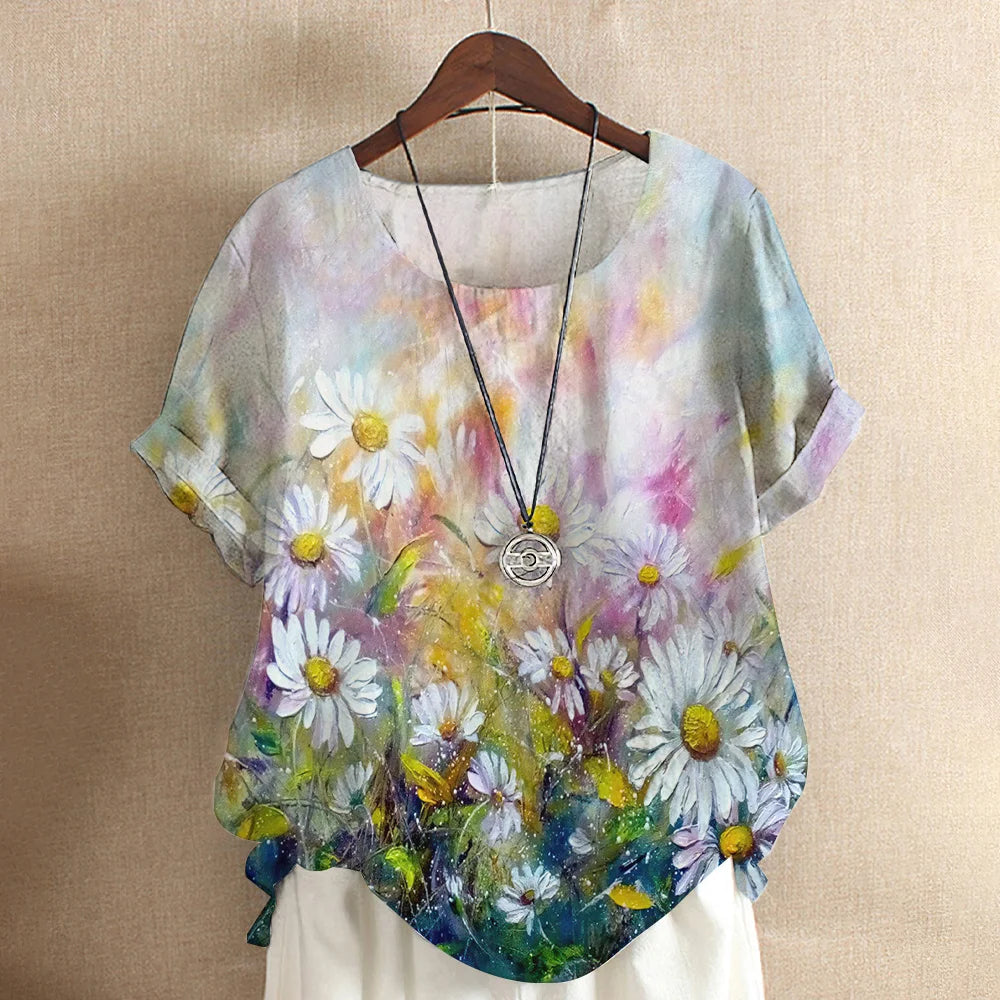 Tops Fashion Pullover Ladies Tees For Summer