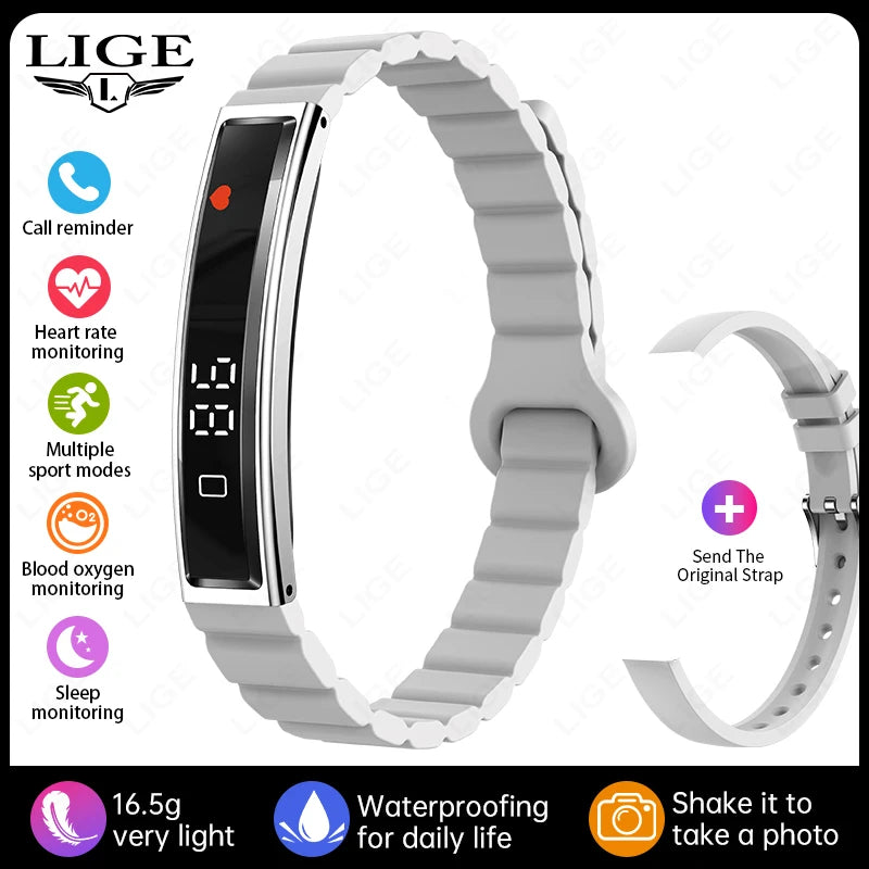 Health Smart Band Fitness Tracker Smartwatch with Heart Rate Blood Oxygen Sleep Monitor Waterproof Pedometer Watch for Unisex