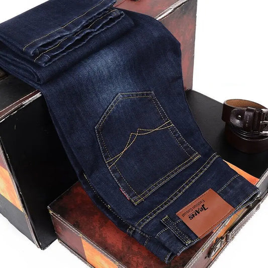 Classic Style Casual Stretch Slim Denim Jean For Men