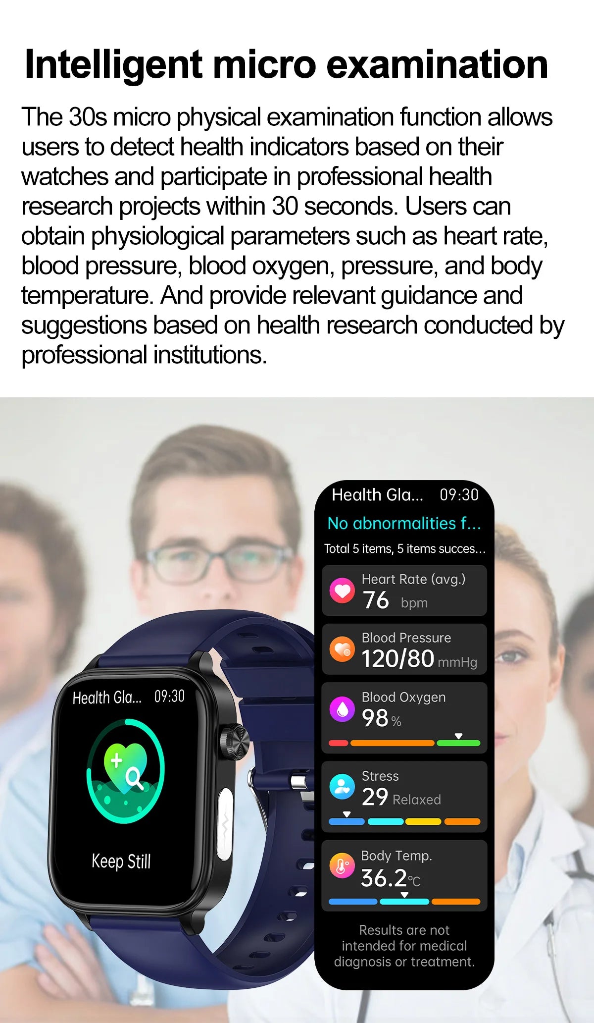 New ECG+PPG AI Health Diagnose Smart Watch Men And Women, Blood Lipid BP Uric Acid Heart rate Tracker