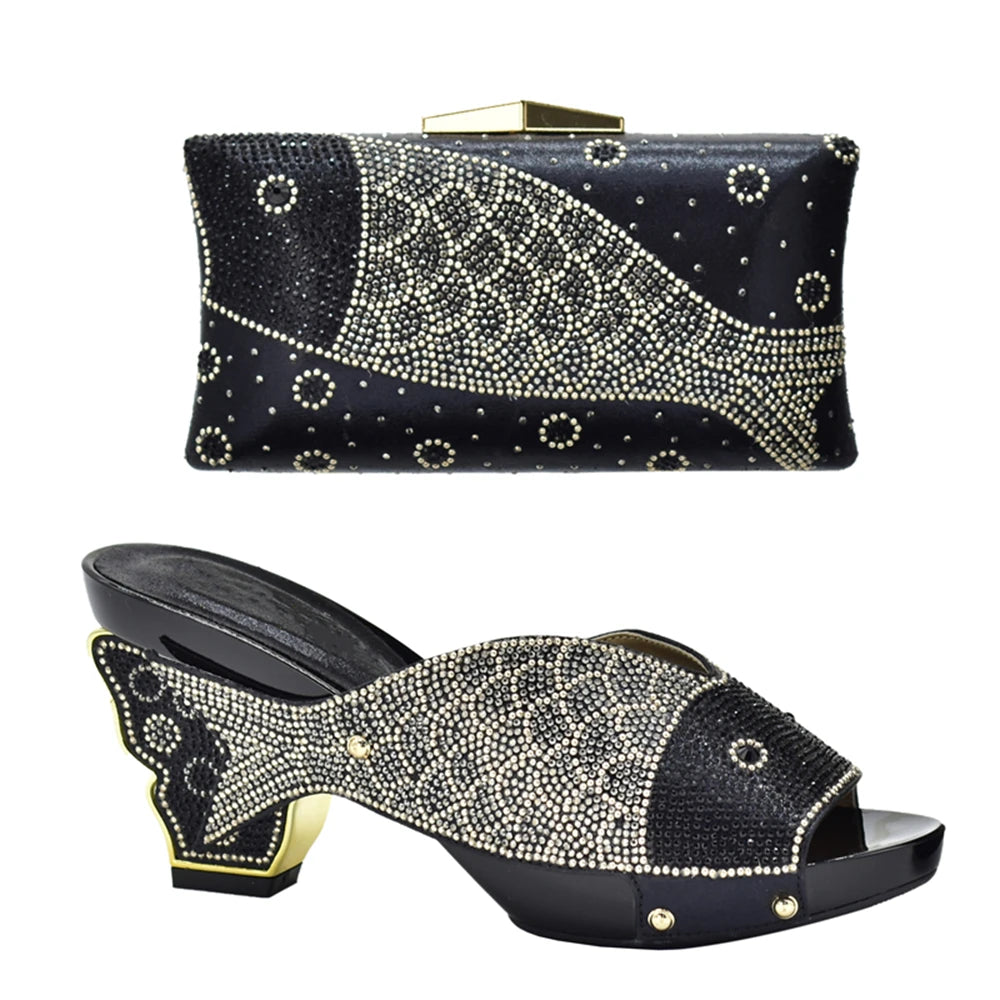 Matching Shoes and Bag Set for Wedding  Women Shoes and Bag Set
