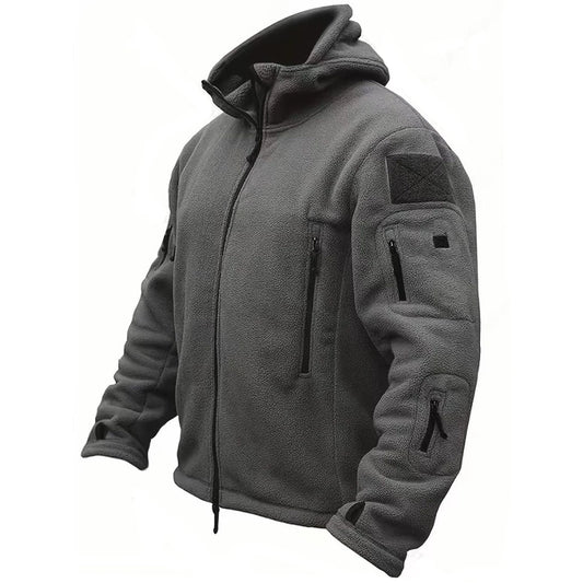 Military Winter Thermal Fleece Tactical Jacket Outdoors Sports Hooded Coat  Softshell
